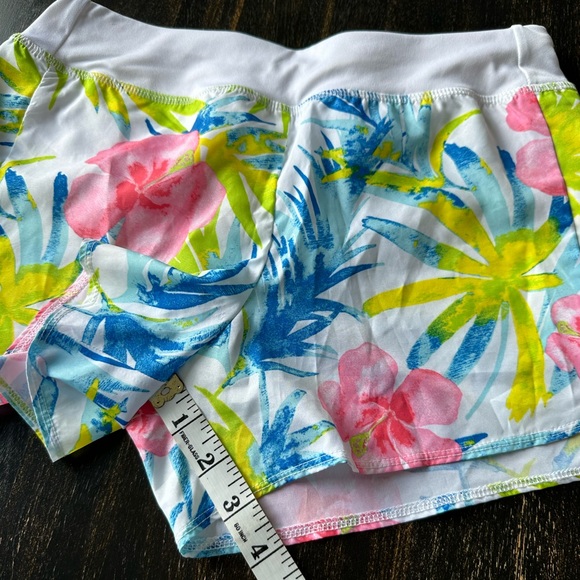 Athletic Works White Pink Floral Stretch Pull On. Size Large (10-12) - Picture 4 of 6